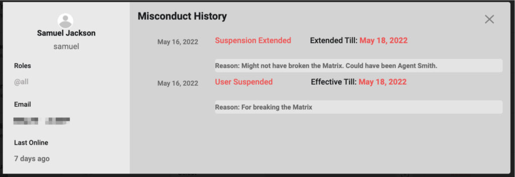 new timeline for suspension