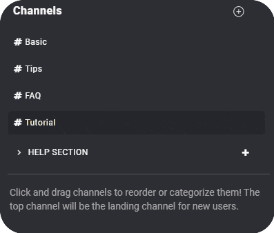 Dragging channels